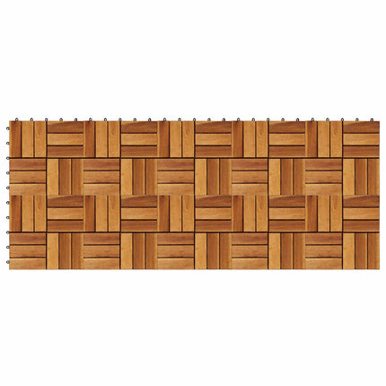 Terrassplattor 10 pcs Brun 30 x 30 cm Akacia Hårdträ