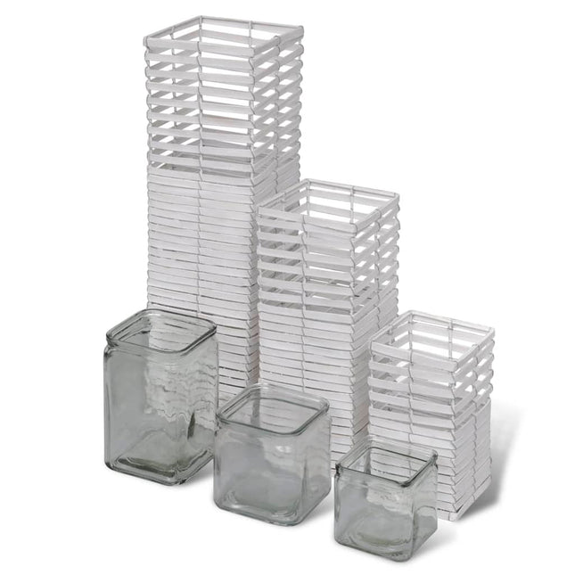 Handgjorda A Ljushållare, Snurrad Design, Set Om 3