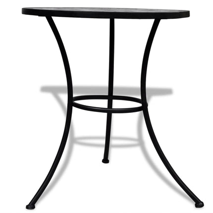 Caféset 3 delar keramik svart och vit