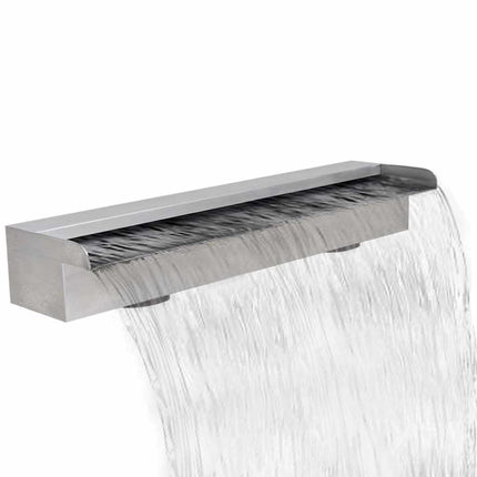 Rektangulärt Vattenfall Poolfontän i rostfritt stål 60 cm
