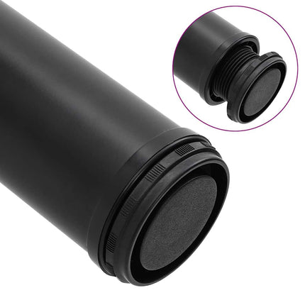 4 Höjdjusterbara bordsben i svart 710 mm
