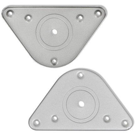 Höjdjusterbara bordsben 4 st borstad nickel 710 mm