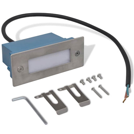 Inbyggd LED-trappbelysning 2 st 44x111x56 mm