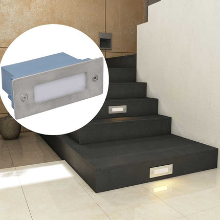 Inbyggd LED-trappbelysning 2 st 44x111x56 mm