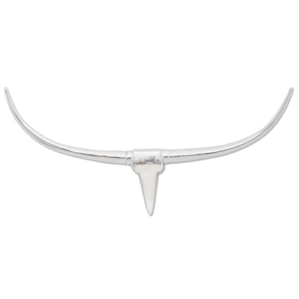 Väggmonterad Tjurhuvud dekoration Silver 96 cm