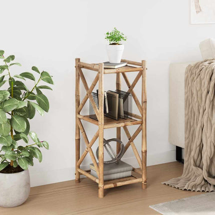 Hylla med 3 nivåer bambu