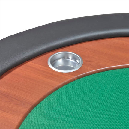 Pokerbord för 10 spelare med dealerplats grön
