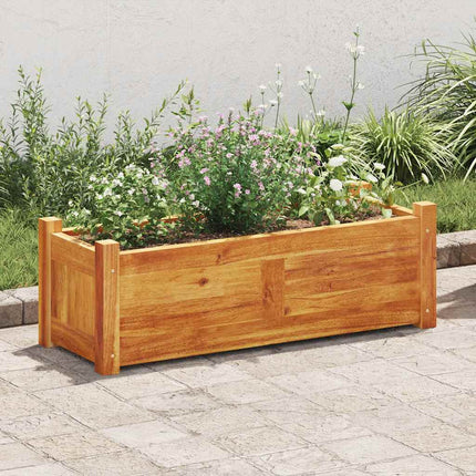 Blomlåda upphöjd akaciaträ 76x27,6x25 cm