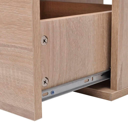 Badrumsmöbler nio delar med handfat beige