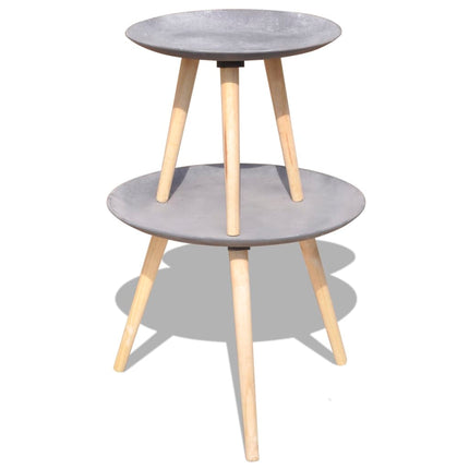 Soffbord 2 st 55 cm + 44 cm betonggrå