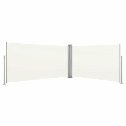 Infällbar skärm 160x600 cm gräddvit