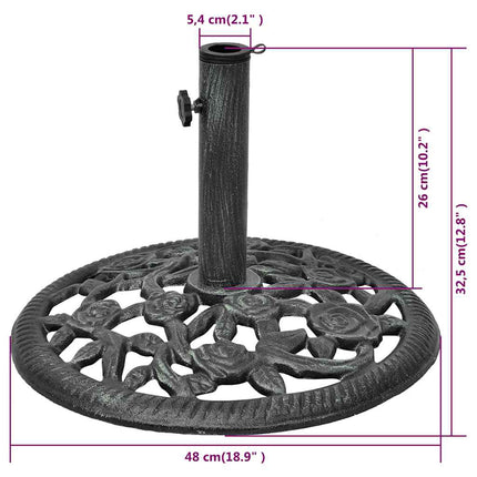 Parasollfot gjutjärn 12 kg 48 cm