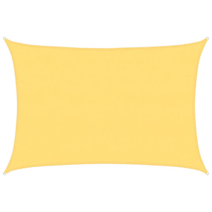 Solskärmssegel HDPE rektangulärt 4 x 6 m beige