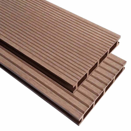 Däckbräda 6 pcs Brun WPC