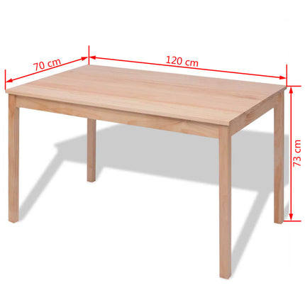 Matbord och stolar 7 delar furu