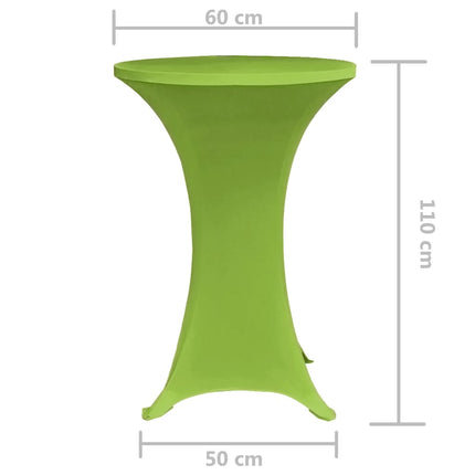 Elastiskt bordsöverdrag 2 st 60 cm grön