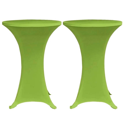 Elastiskt bordsöverdrag 2 st 80 cm grön