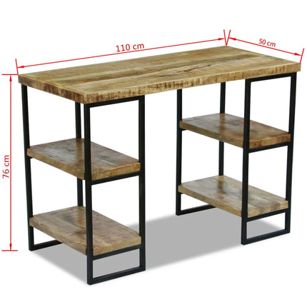 Skrivbord mangoträ 110x50x76 cm