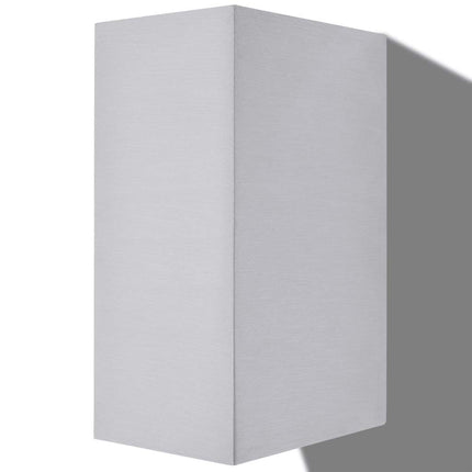 Utomhusvägglampa LED 2 st fyrkantiga uppåt/nedåt