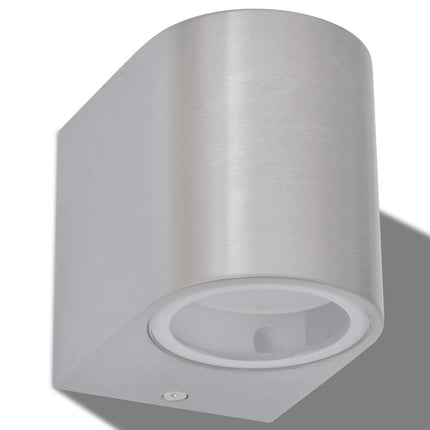Utomhusvägglampa LED 2 st rund nedåt