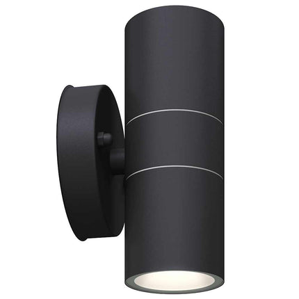 Utomhusvägglampa LED 2 st rostfritt stål uppåt/nedåt