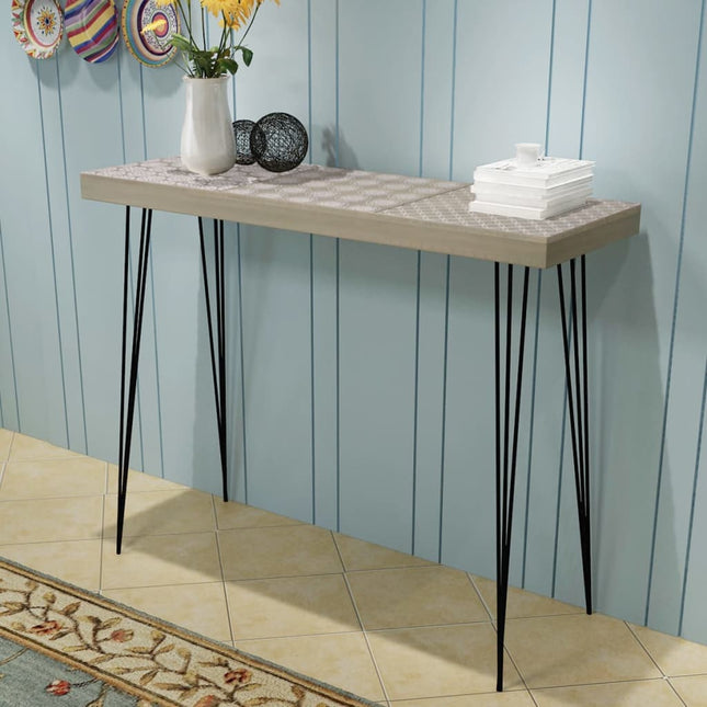 Konsolbord 90x30x71,5 cm grå