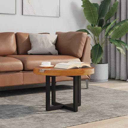 Soffbord teakträ harts 60 cm