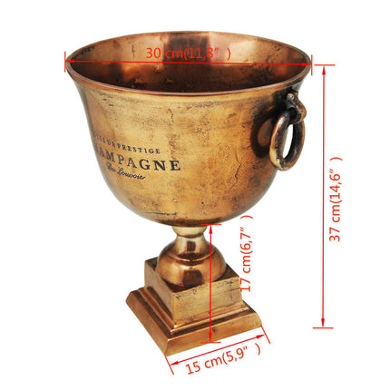 Pokal champagnekylare koppar brun
