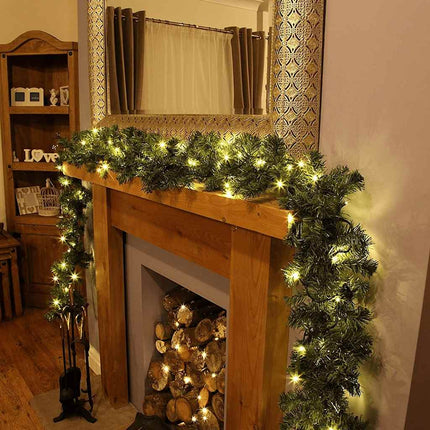 Julgirland med 30 lysdioder 270 cm