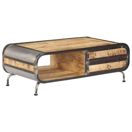 Soffbord 100x50x35 cm massivt mangoträ