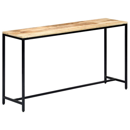 Avlastningsbord 140x35x76 cm massivt grovt mangoträ