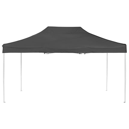 Hopfällbart partytält aluminium 4,5x3 m antracit