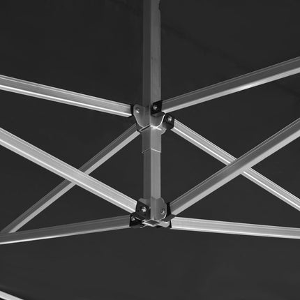 Hopfällbart partytält aluminium 4,5x3 m antracit