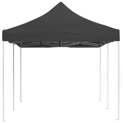 Hopfällbart partytält aluminium 6x3 m antracit