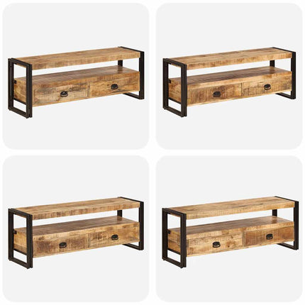 Tv-bänk 120x35x45 cm massivt mangoträ
