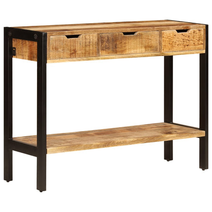 Skänk med 3 lådor 110x35x75 cm massivt mangoträ