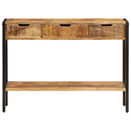 Skänk med 3 lådor 110x35x75 cm massivt mangoträ