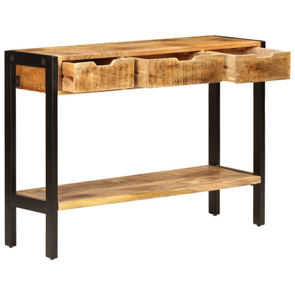 Skänk med 3 lådor 110x35x75 cm massivt mangoträ