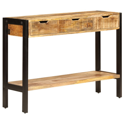 Skänk med 3 lådor 110x35x75 cm massivt mangoträ