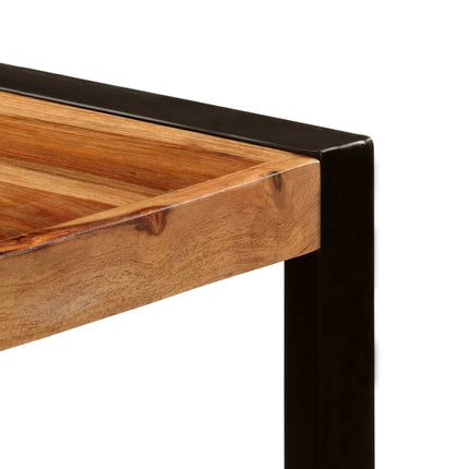 Matbord 220x100x75 cm massivt sheshamträ