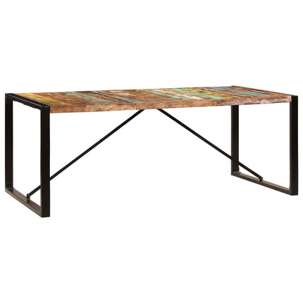 Matbord 200x100x75 cm massivt återvunnet trä