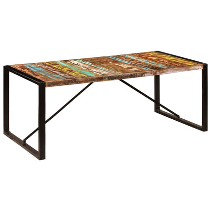 Matbord 200x100x75 cm massivt återvunnet trä