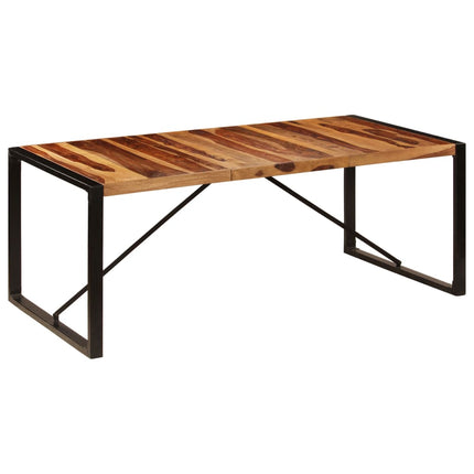 Matbord 200x100x75 cm massivt sheshamträ