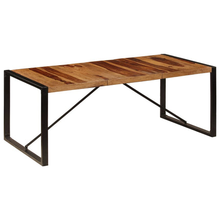 Matbord 200x100x75 cm massivt sheshamträ