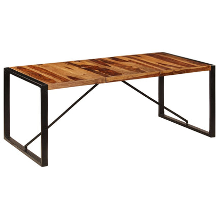 Matbord 200x100x75 cm massivt sheshamträ