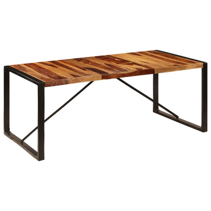 Matbord 200x100x75 cm massivt sheshamträ