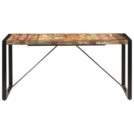 Matbord 160x80x75 cm massivt återvunnet trä