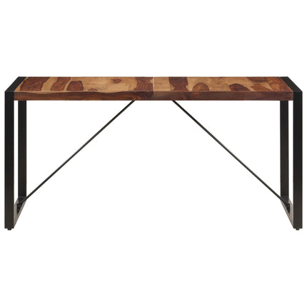 Matbord 160x80x75 cm massivt shesamträ