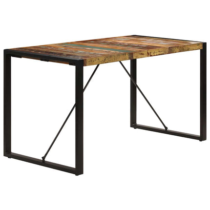Matbord 140x70x75 cm massivt återvunnet trä
