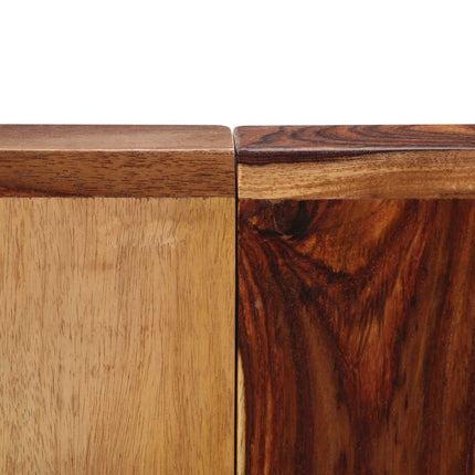 Matbord 140x70x75 cm massivt sheshamträ